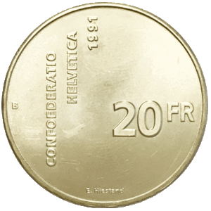 20 francs (argent) Millésimes de 1991 jusqu'à présent