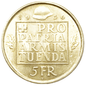 5 francs (argent) Millésimes de 1936 jusqu’à 1963