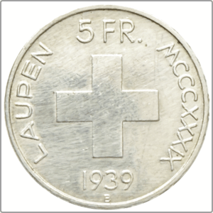 1939 - 5 francs, comm. (argent) SUP