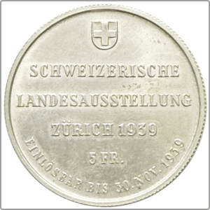 1939 - 5 francs, comm. (argent) SUP