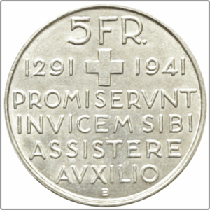 1941- 5 francs, comm. (argent) SUP