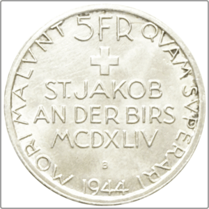 1944- 5 francs, comm. (argent) TTB