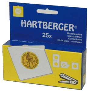 Hartberger Etuis numismatiques carton à agrafer Ø 40 mm paquet de 25