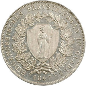Écu de tir 1847 Fête de tir Glaris