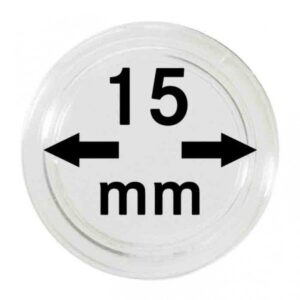 Capsules monnaies Ø intérieur 15 mm, paquet de 10