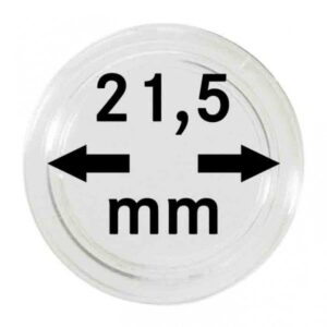 Capsules monnaies Ø intérieur 21,5 mm, paquet de 10