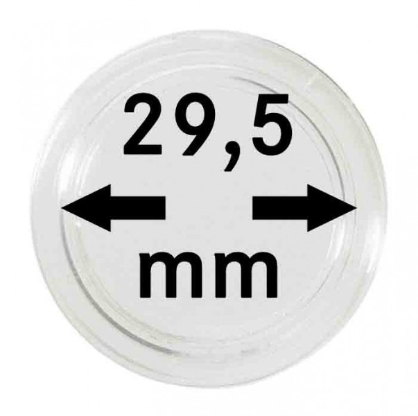 Capsules monnaies Ø intérieur 29,5 mm, paquet de 10