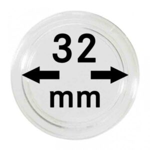 Capsules monnaies Ø intérieur 32 mm, paquet de 10