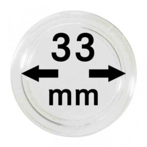 Capsules monnaies Ø intérieur 33 mm, paquet de 10
