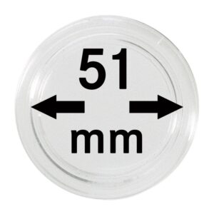Capsules monnaies Ø intérieur 51 mm, paquet de 10