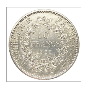 France, 10 francs 1966 Hercule, en argent