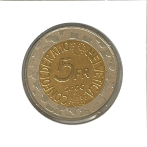5.00 francs comm. 2000 (FDC) "Carnaval de Bâle"