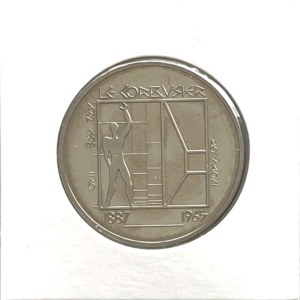 5.00 francs comm. 1987 " Le Corbusier 1887-1965"
