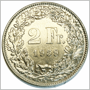 CH-2.00 Francs-1959 (ss)