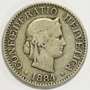 CH- 0,10 centimes, 1884, (ss)