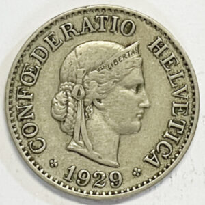 CH- 0,10 centimes, 1929, (s)