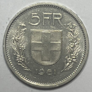 CH-5.00 Francs -1981 (s)