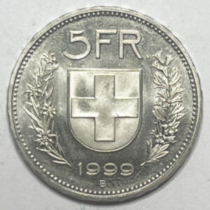 CH-5.00 Francs -1999 (vorz)