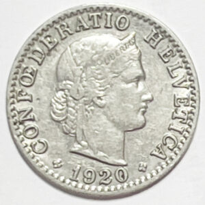 CH-20 centimes, 1920, (ss)