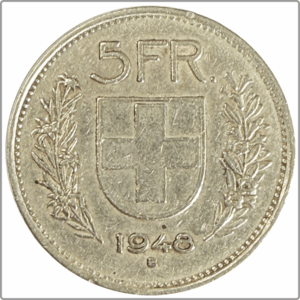 CH-5.00 Francs -1948 (s)