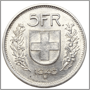 CH-5.00 Francs -1949 (s)