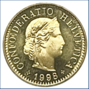 CH- 0,05 centimes, 1998, (vz)
