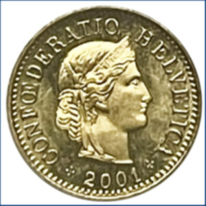 CH- 0,05 centimes, 2001, (vz)
