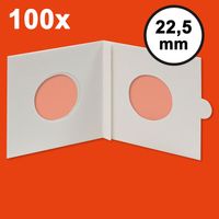 Hartberger Etuis numismatiques carton Autocollant Ø 22,5 mm paquet de 100