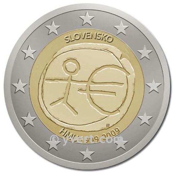 2 euros Comm. "Union économique et monétaire"