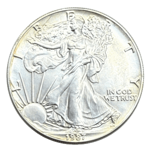 USA  1 oz American Eagle, 1 dollar argent 1987