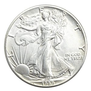 USA  1 oz American Eagle, 1 dollar argent 1989