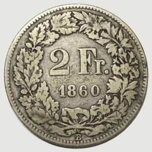 CH-2.00 Francs-1860 (s)