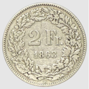 CH-2.00 Francs-1863 (s)