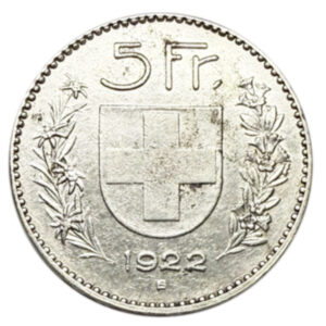 CH-5.00 Francs -1922 (ss)