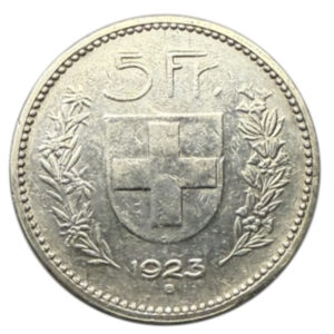 CH-5.00 Francs -1923 (ss)