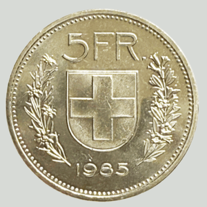 CH-5.00 Francs-1985 (unz)