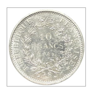 France, 10 francs 1969 Hercule, en argent