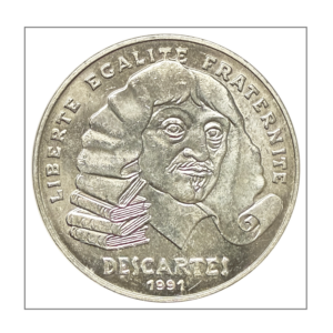France, 100 Francs 1991 Descartes (vz) en argent