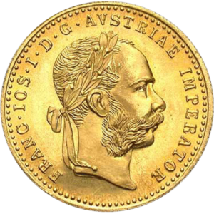AUTRICHE 1 Ducat refrappe moderne François Joseph 1915