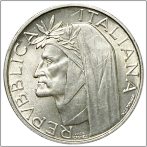 ITALIE 500 lire "Dante" 1965