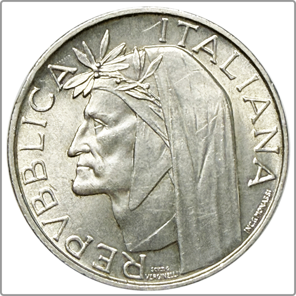 ITALIE 500 lire "Dante" 1965