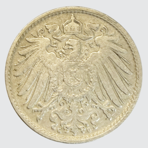 ALLEMAGNE 10 pfennig 1890 - Wilhelm II type 2 - grand aigle