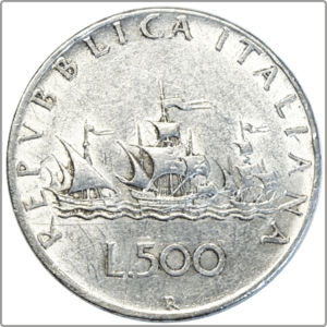 ITALIE 500 Lire “caravelles” 1958 Rome