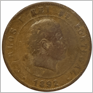 PORTUGAL - 20 Réis Charles Ier (Carlos) 1892