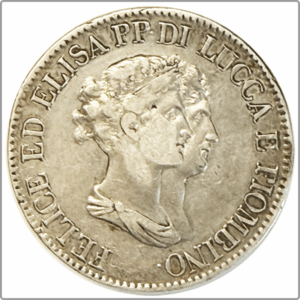 Italie LUCQUES ET PIOMBINO 5 Franchi Elise et Félix Baciocchi 1807 Florence