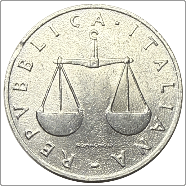 Italie 1 lire 1955 - Corne d'abondance R (MS60) – Image 2