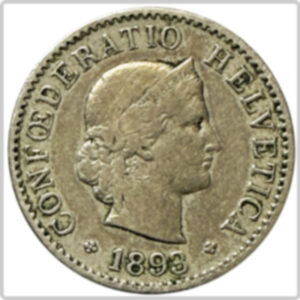 CH- 0,05 centimes, 1893, (vz)