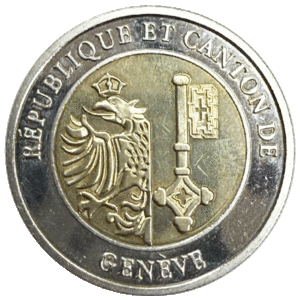 Médaille Genève 1 Sablier 2000 (ss-vz)
