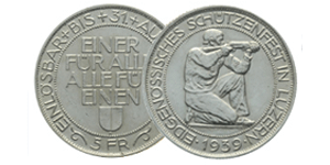 Éditions en argent Millésimes de 1842 jusqu'à 1939