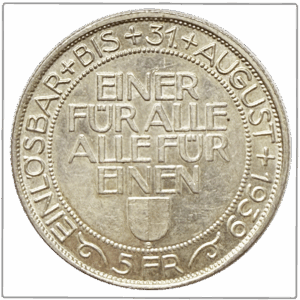 Écu de tir 1939 - Fête de tir Lucerne